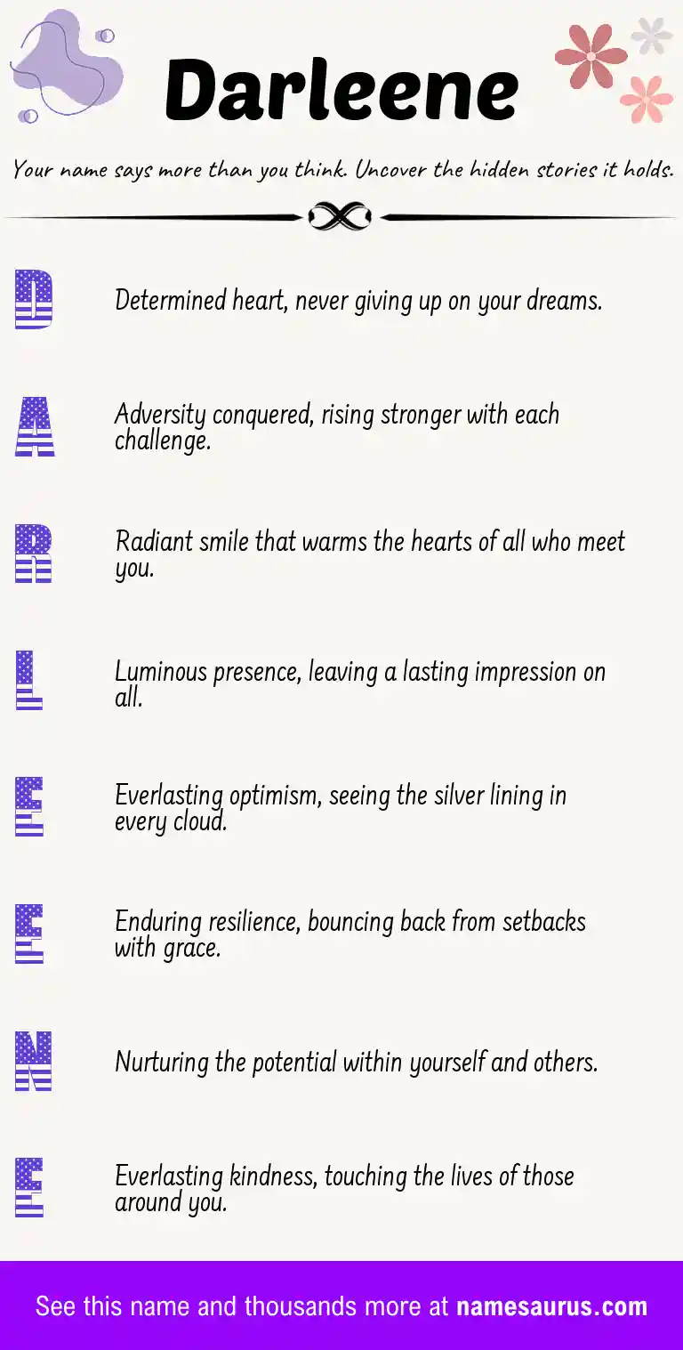 Acrostic poem about Darleene.