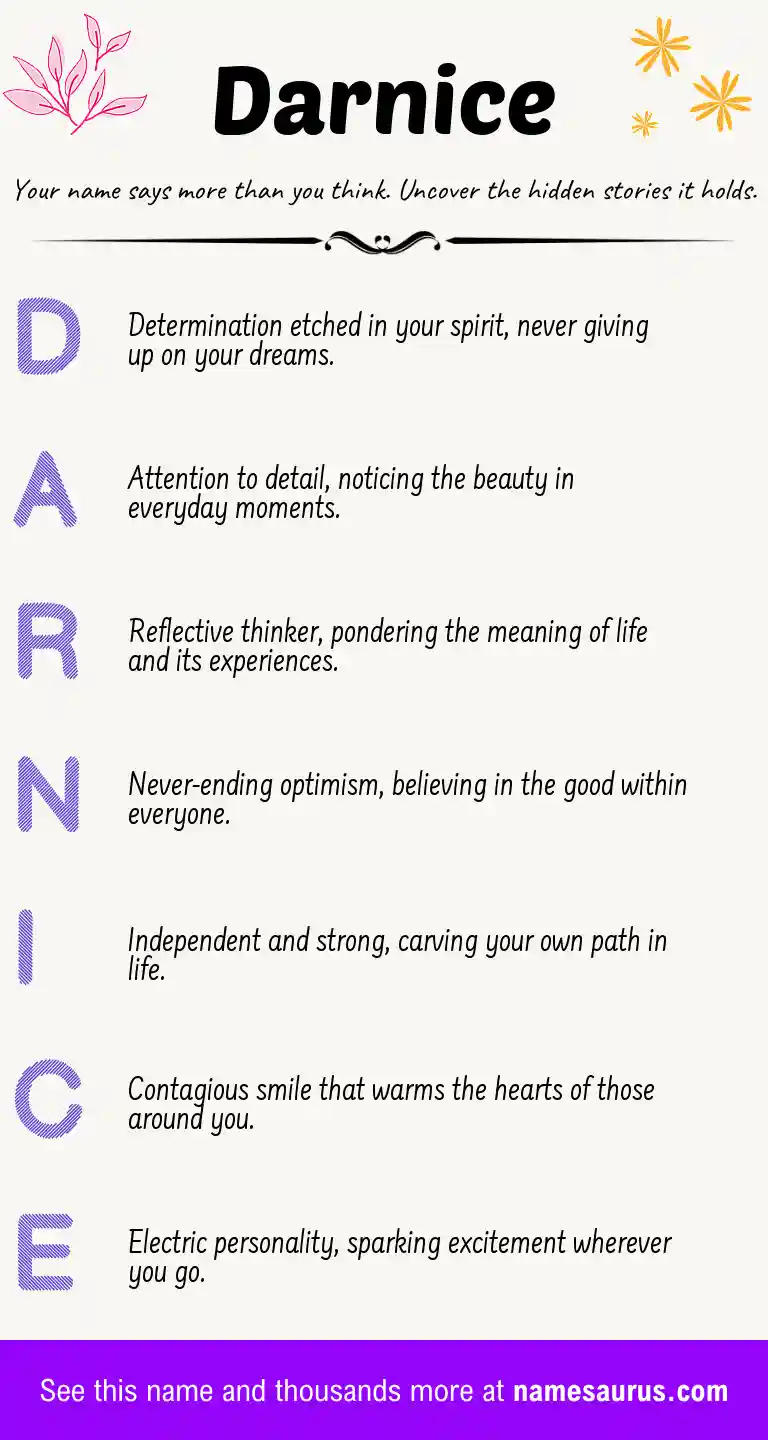 Acrostic poem about Darnice.