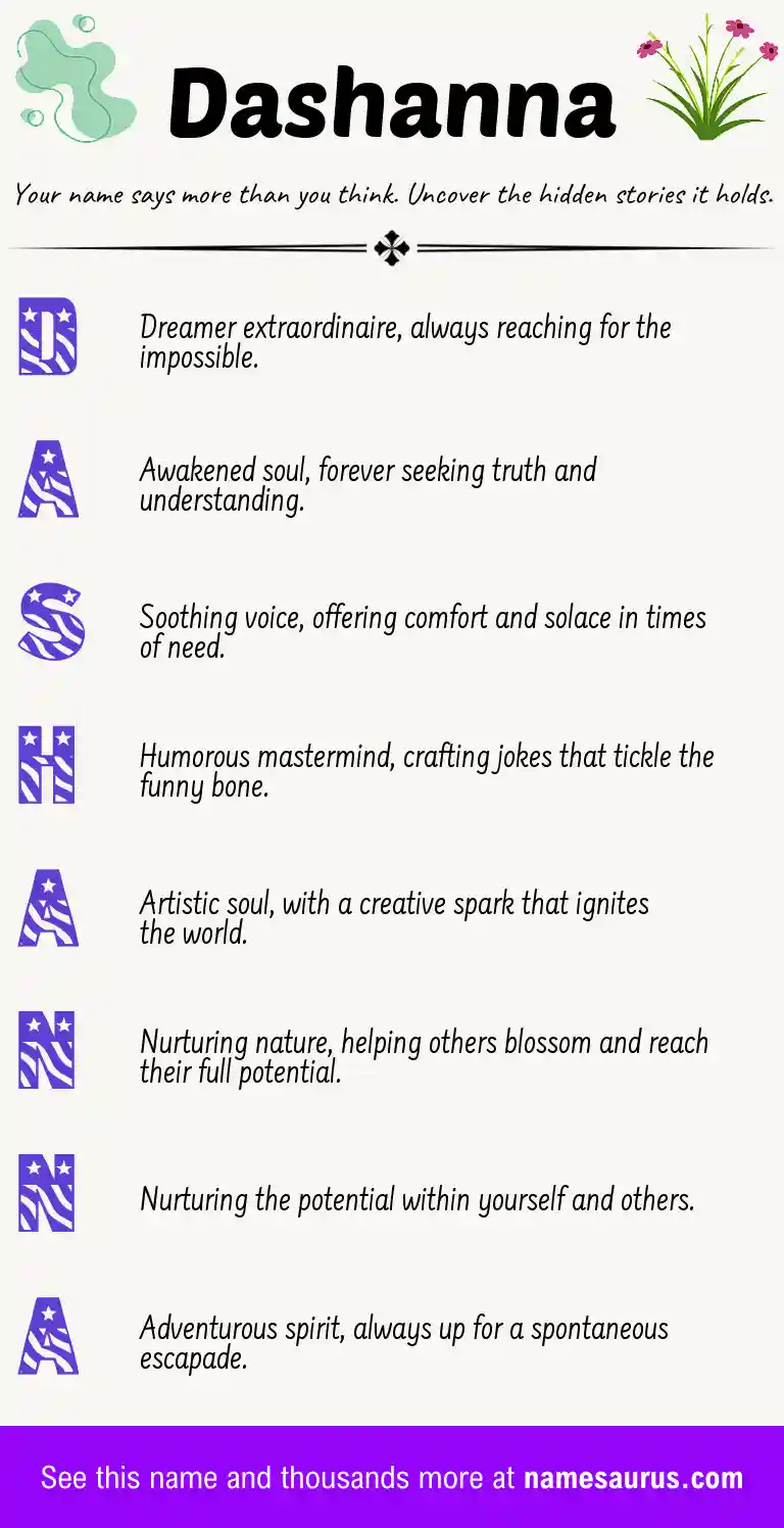Acrostic poem about Dashanna.