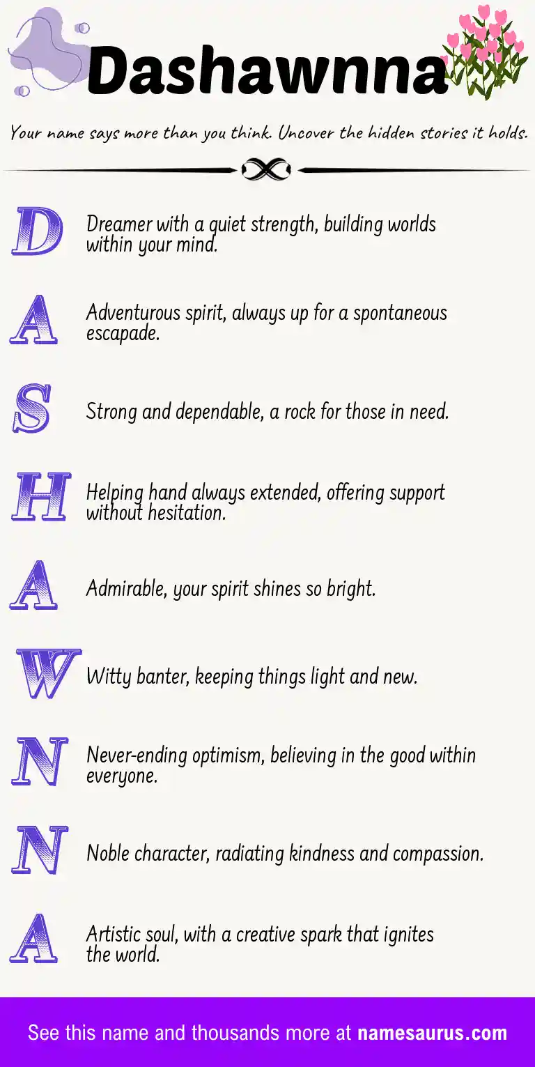 Acrostic poem about Dashawnna.