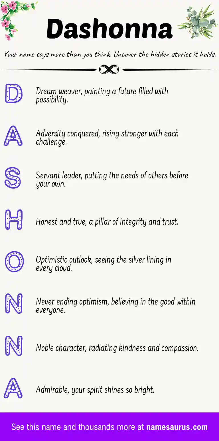 Acrostic poem about Dashonna.