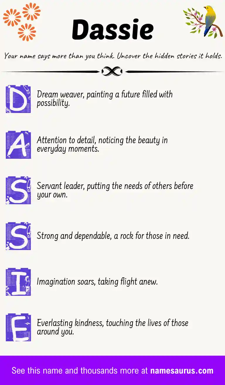 Acrostic poem about Dassie.