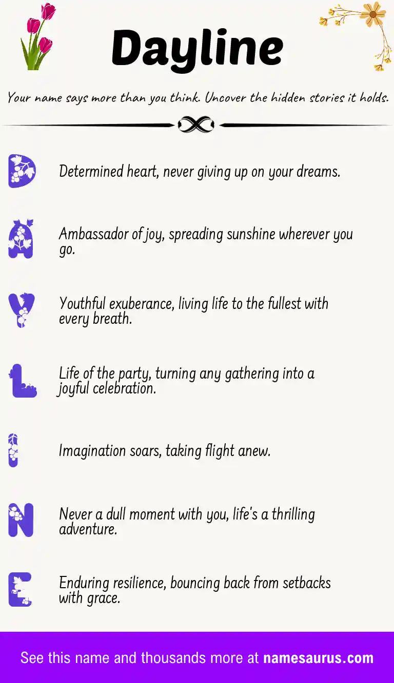 Acrostic poem about Dayline.