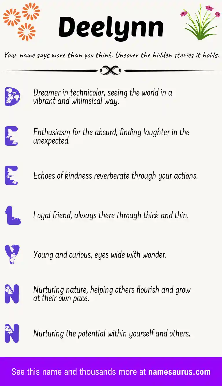 Acrostic poem about Deelynn.