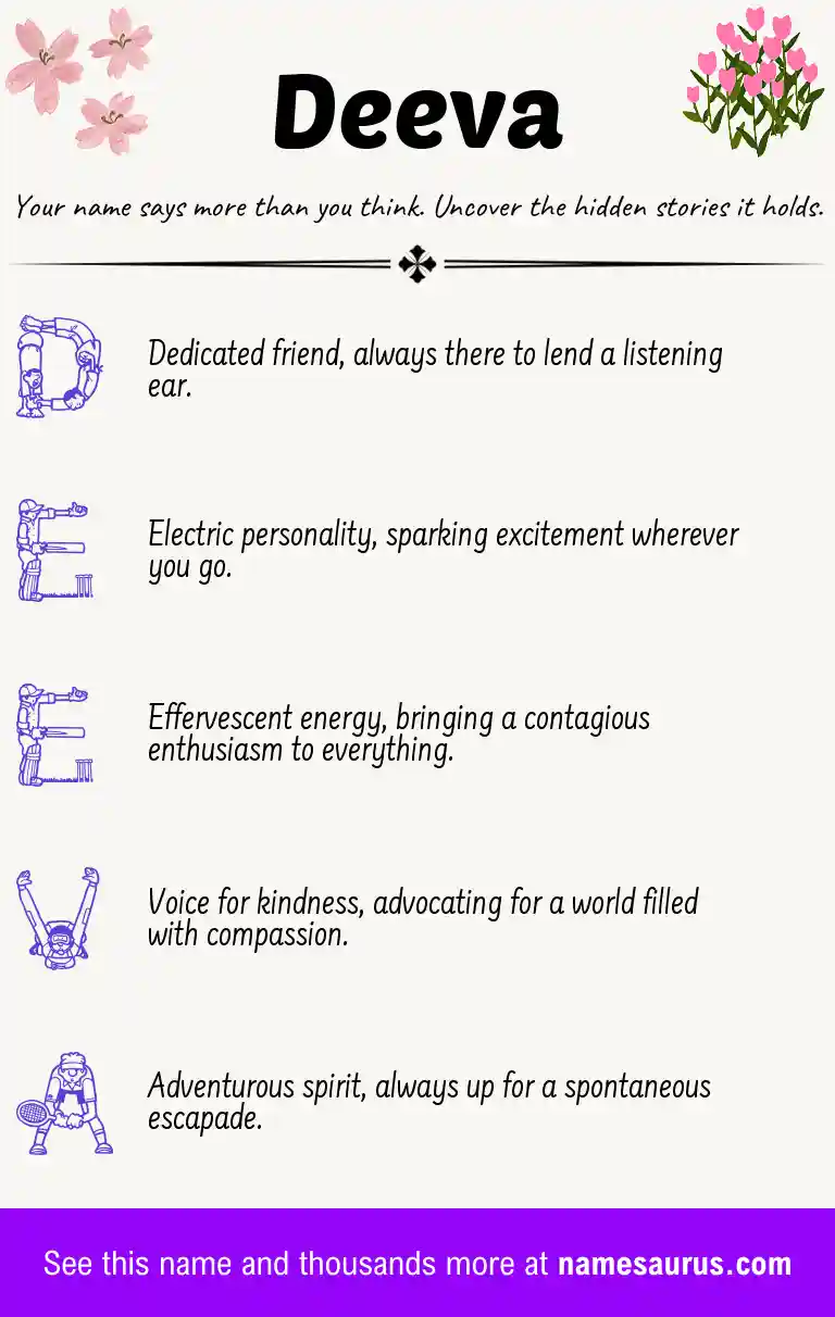 Acrostic poem about Deeva.