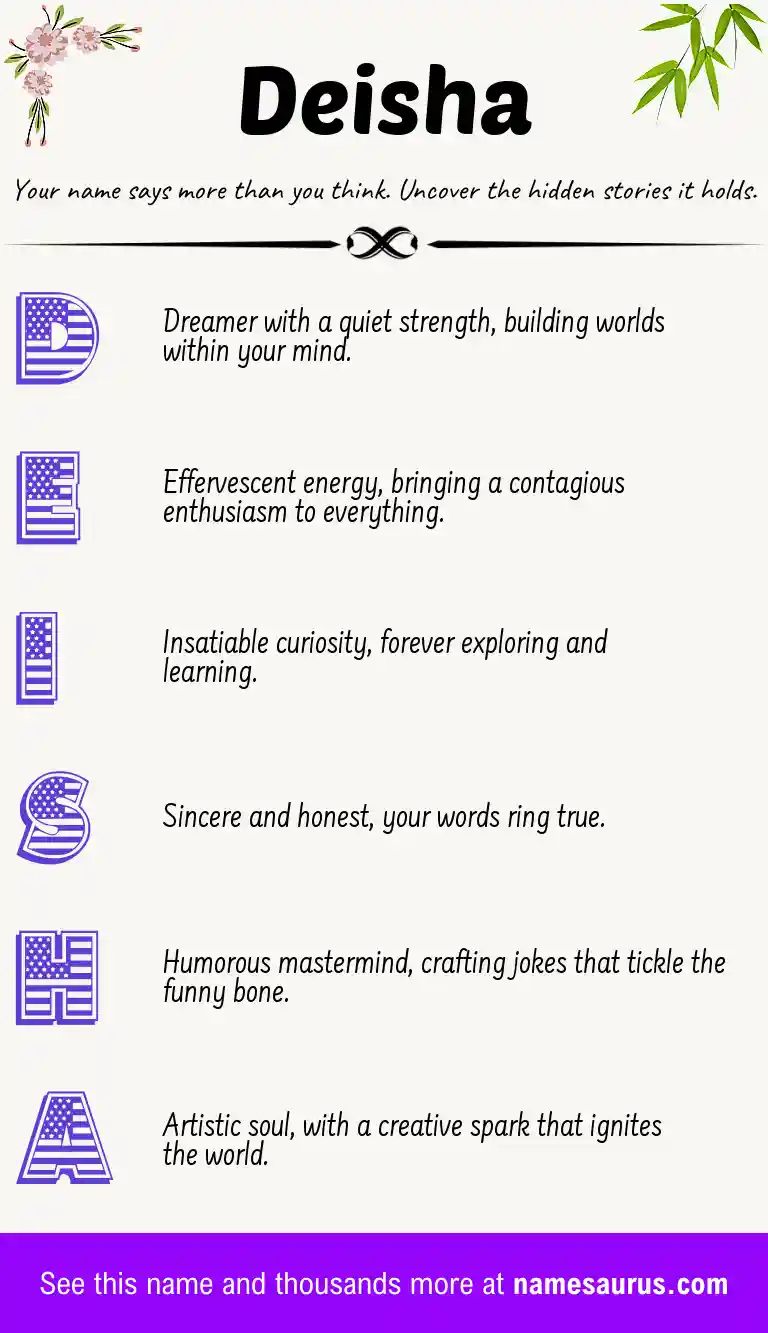 Acrostic poem about Deisha.