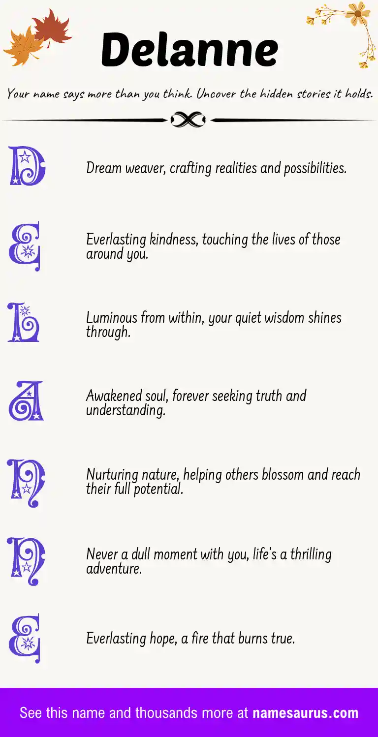 Acrostic poem about Delanne.