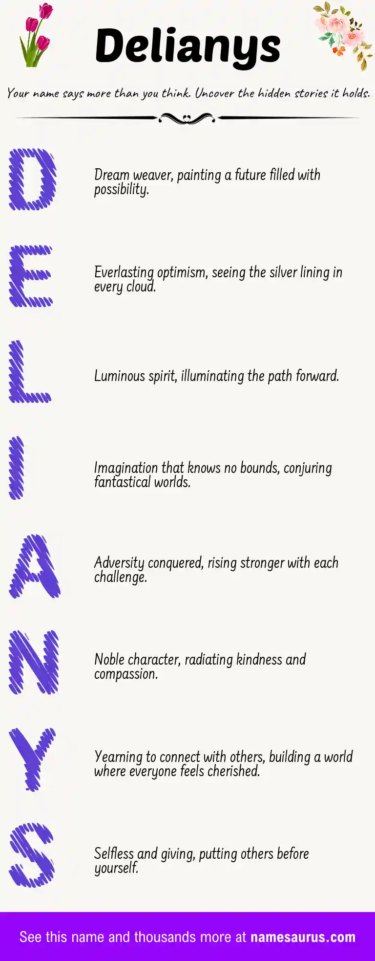 Acrostic poem about Delianys.