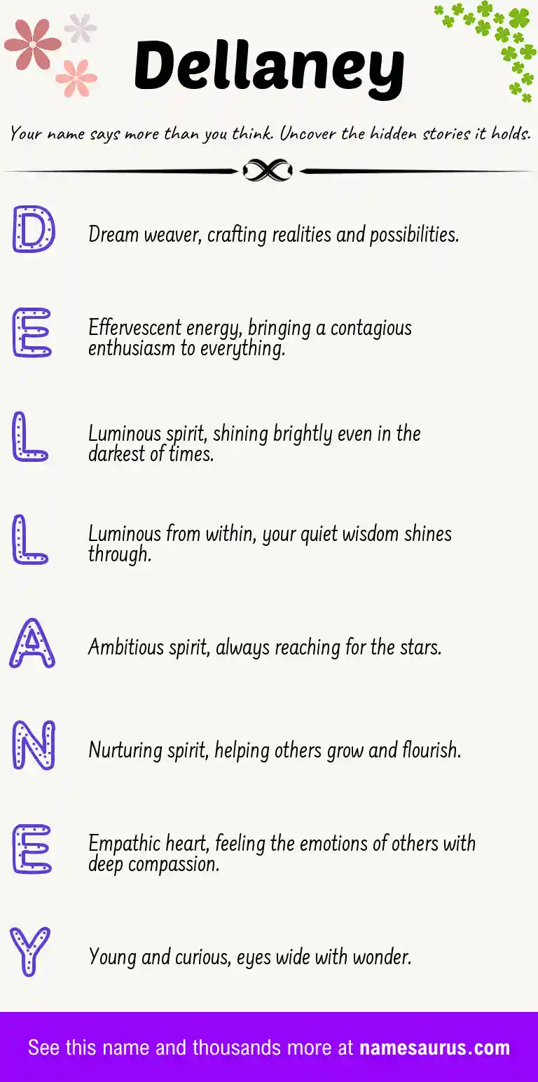 Acrostic poem about Dellaney.
