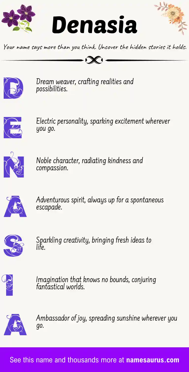 Acrostic poem about Denasia.