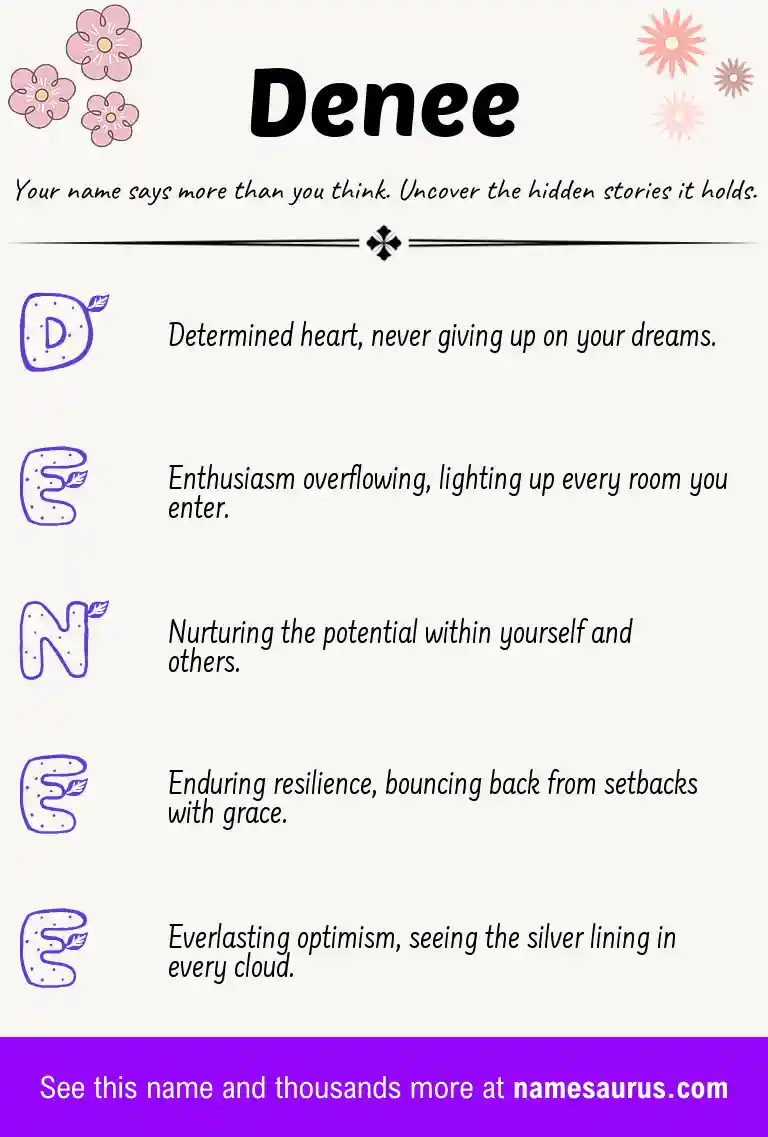 Acrostic poem about Denee.