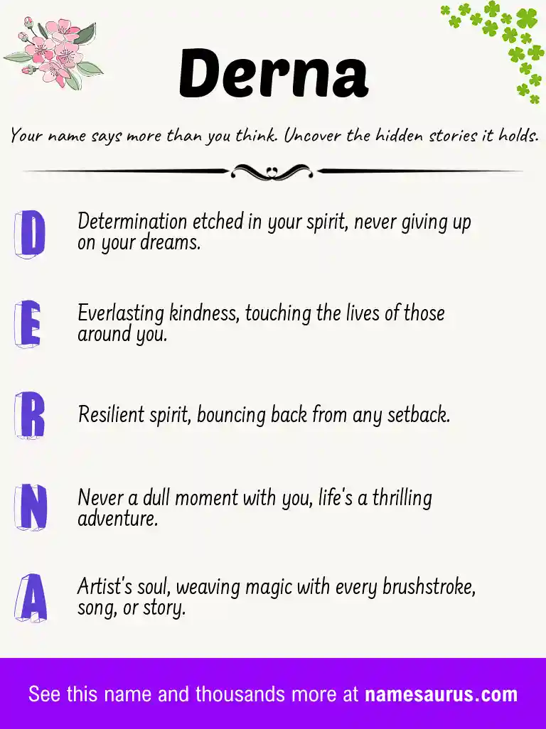 Acrostic poem about Derna.