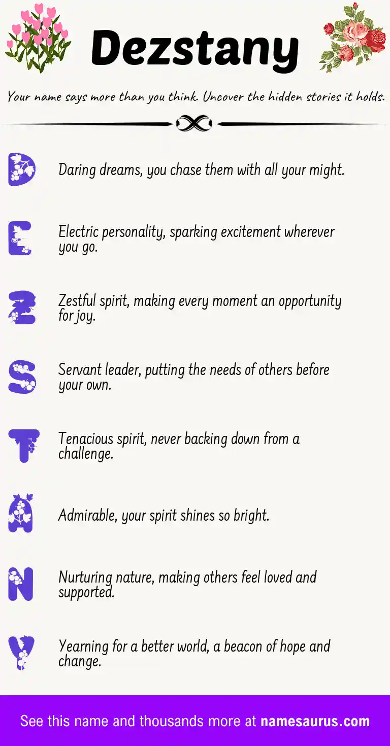 Acrostic poem about Dezstany.
