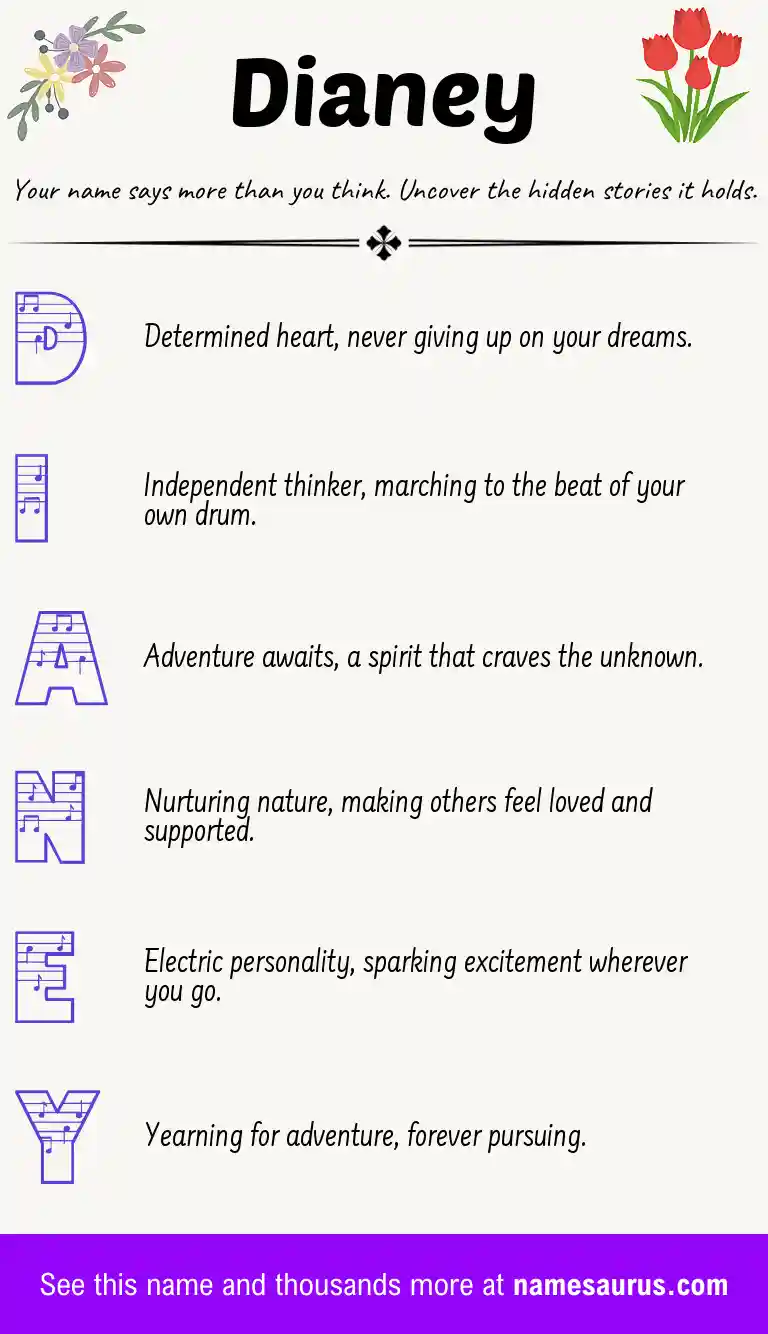 Acrostic poem about Dianey.