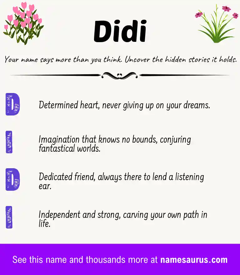 Acrostic poem about Didi.