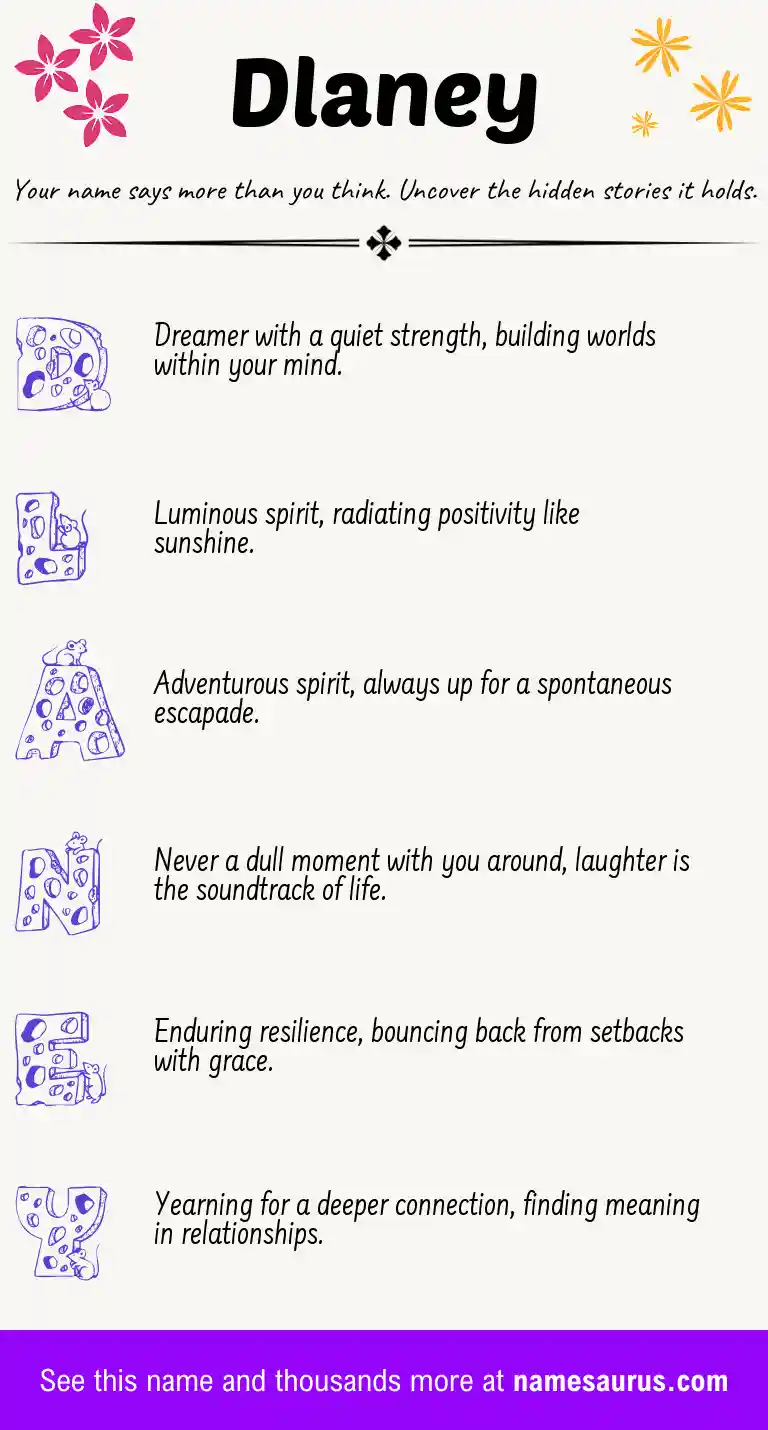 Acrostic poem about Dlaney.