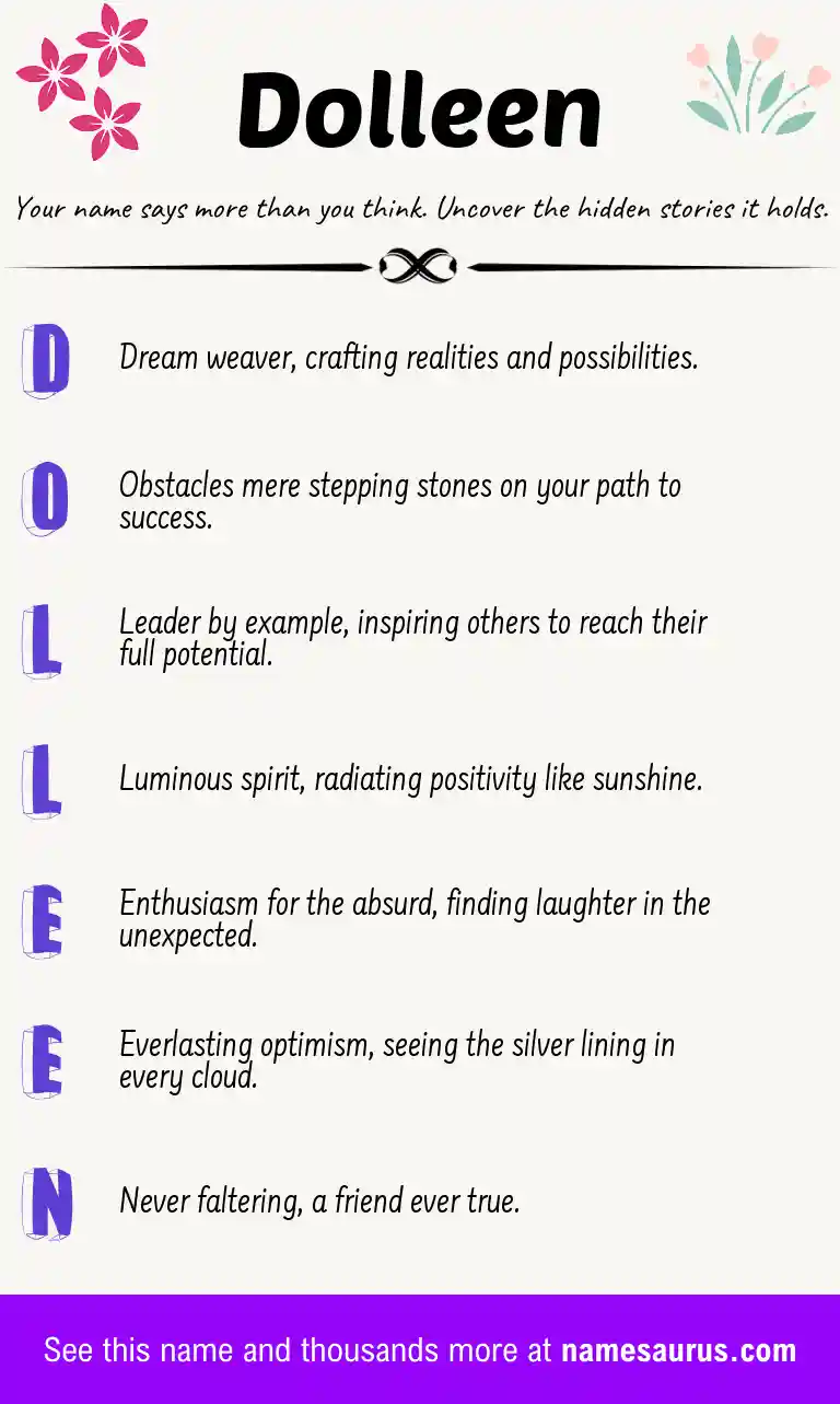 Acrostic poem about Dolleen.