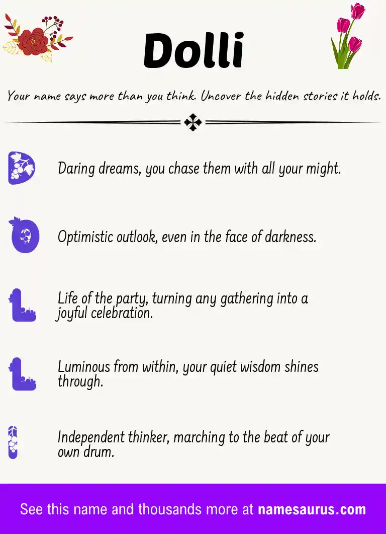 Acrostic poem about Dolli.
