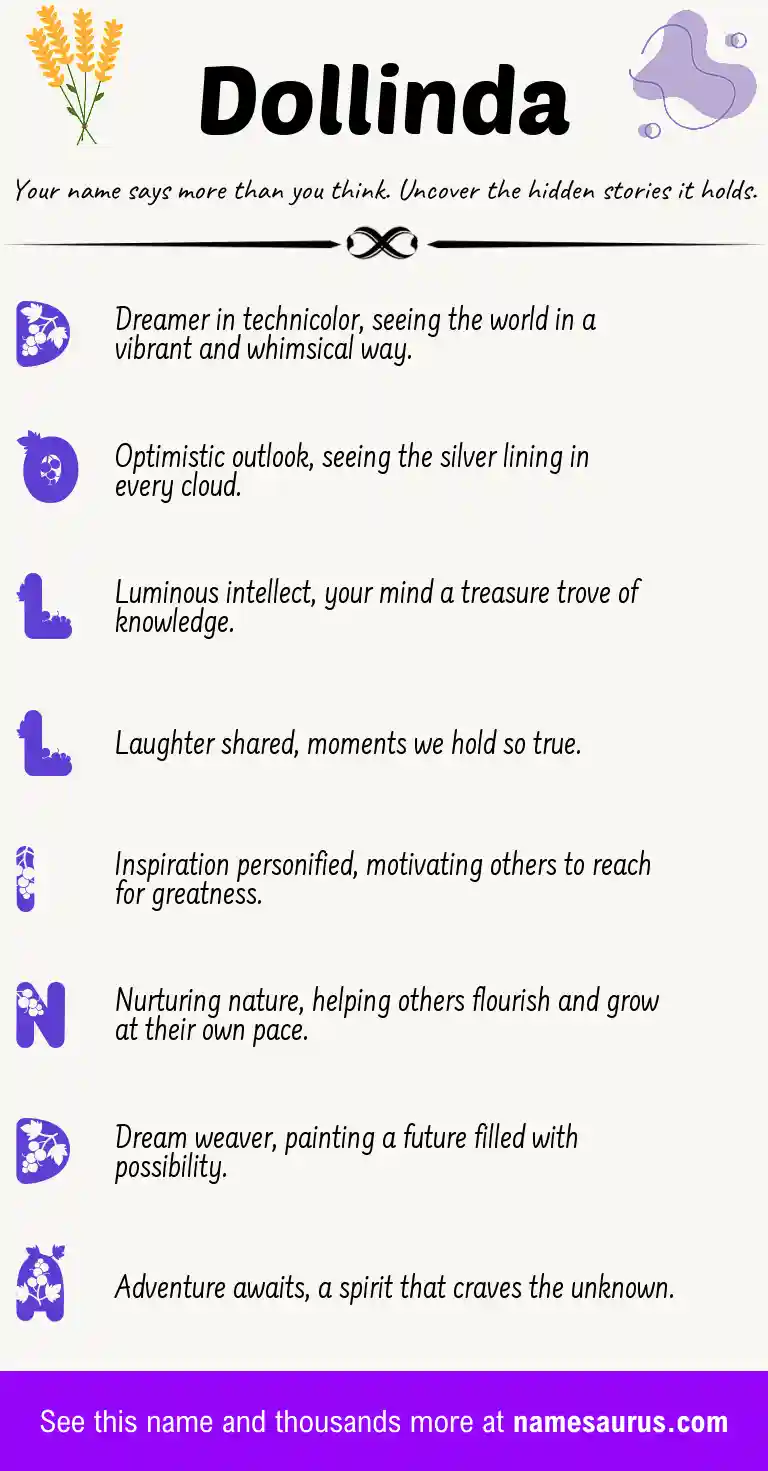 Acrostic poem about Dollinda.