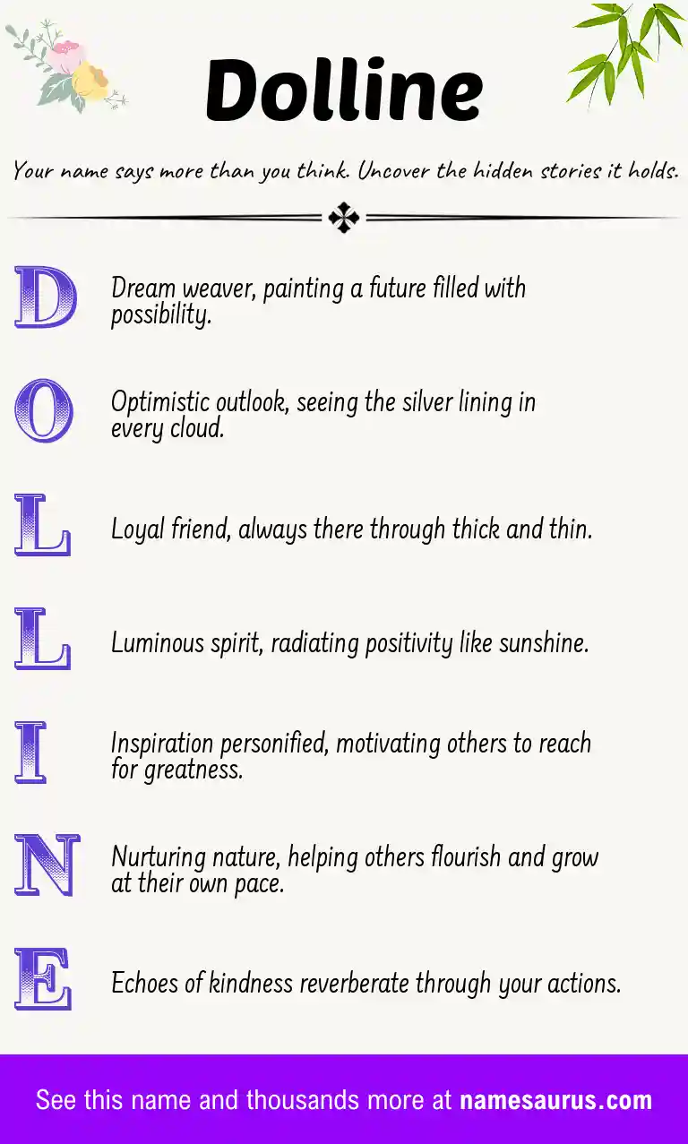 Acrostic poem about Dolline.