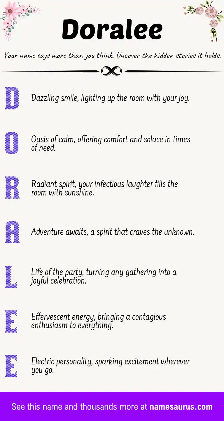 Acrostic poem about Doralee.