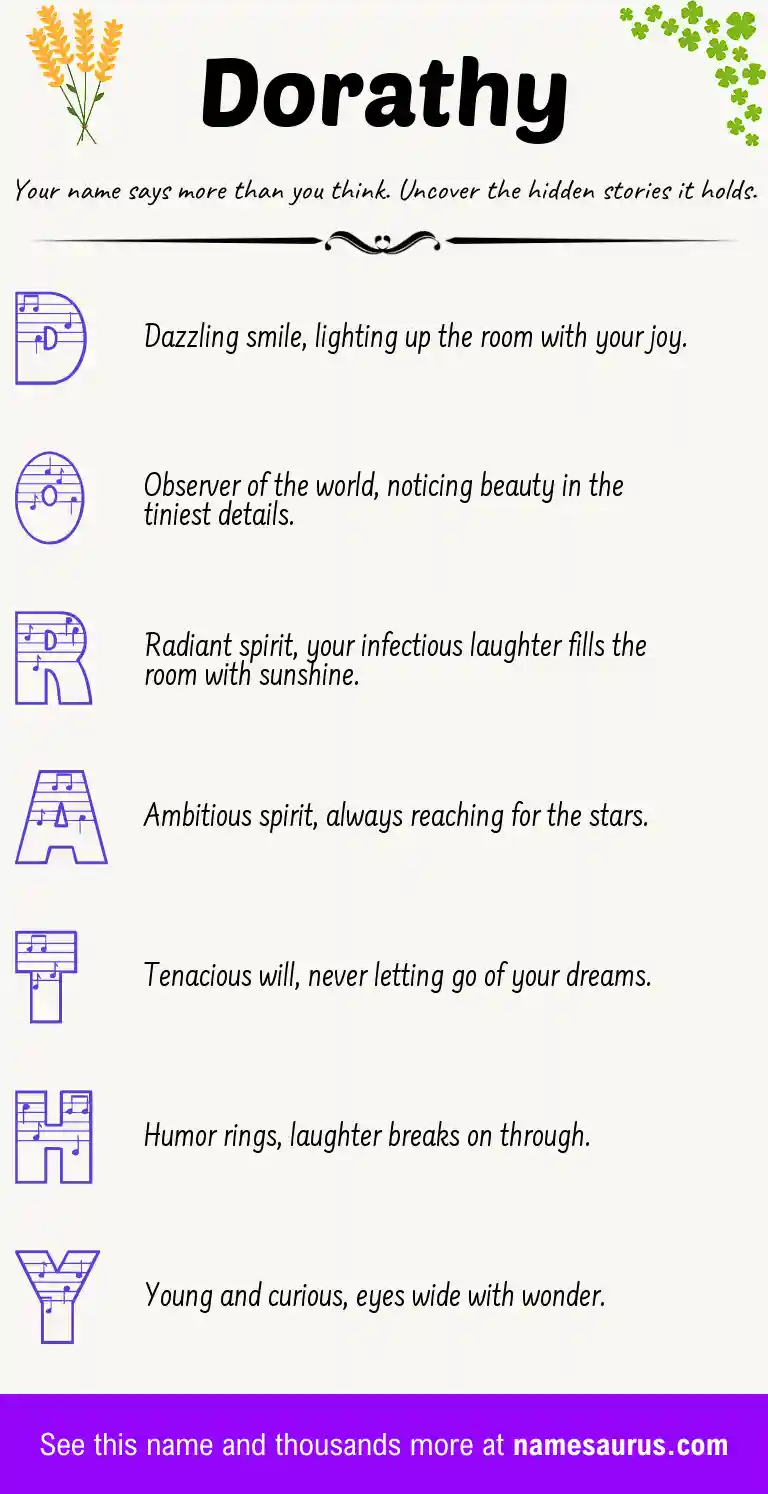 Acrostic poem about Dorathy.