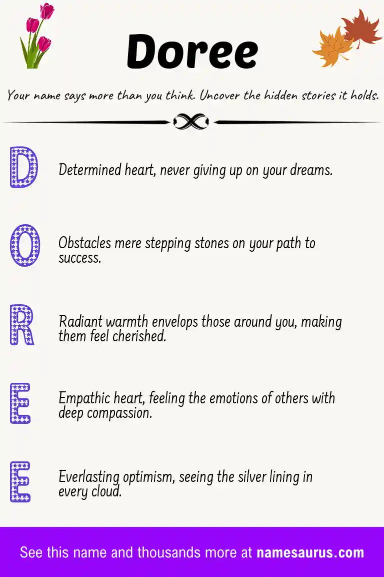 Acrostic poem about Doree.