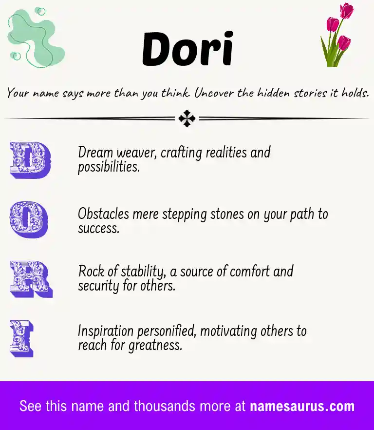 Acrostic poem about Dori.