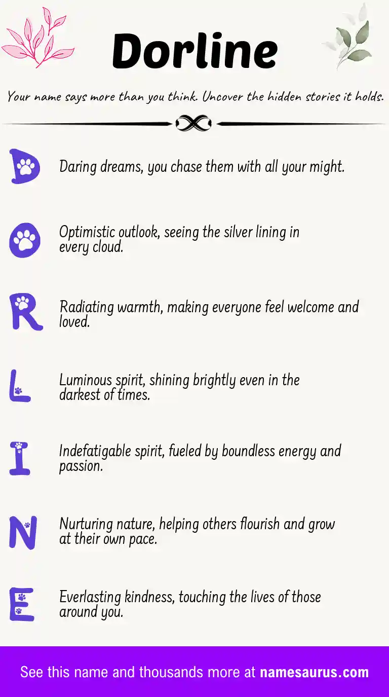 Acrostic poem about Dorline.