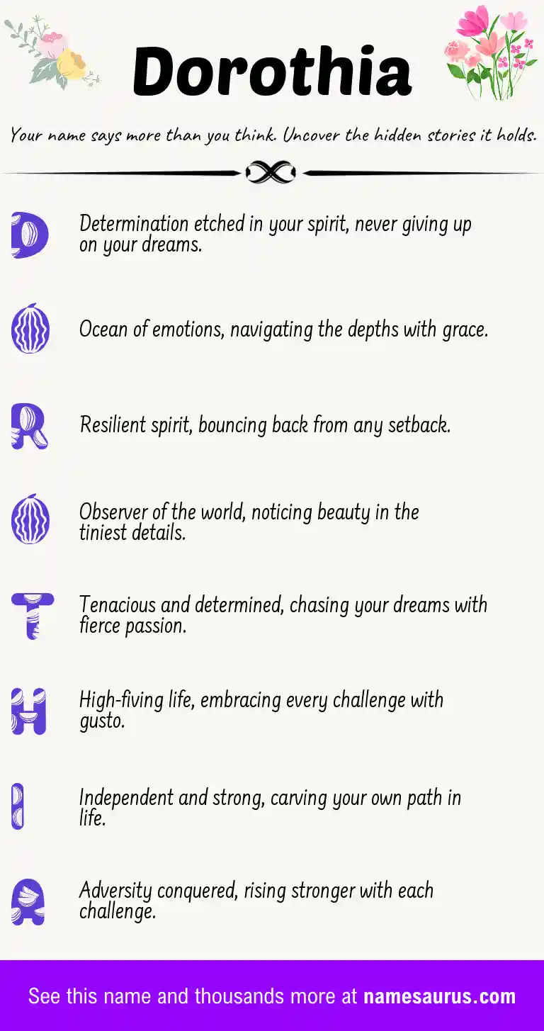 Acrostic poem about Dorothia.