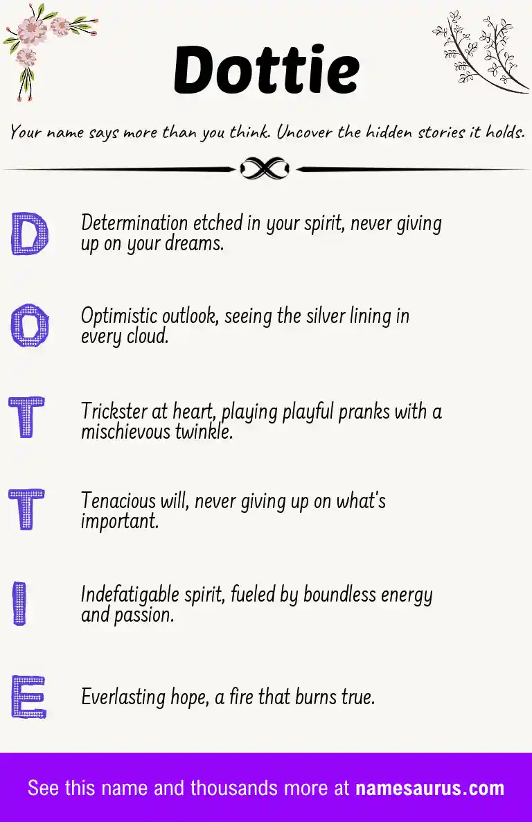 Acrostic poem about Dottie.
