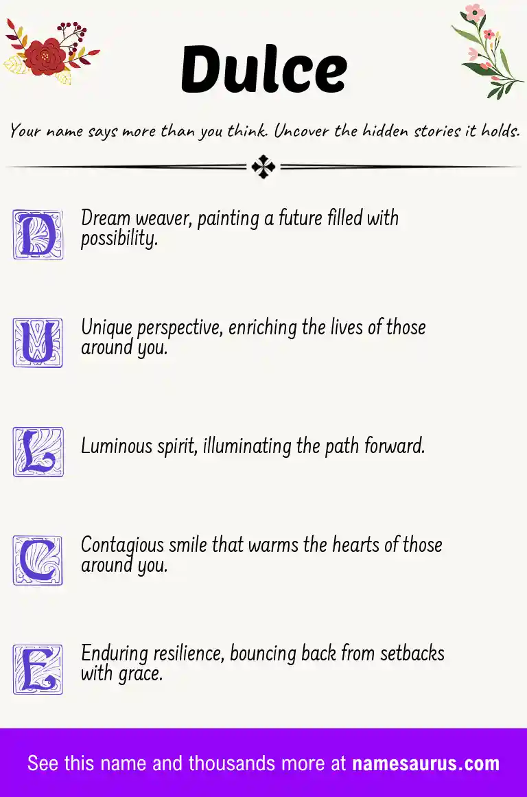 Acrostic poem about Dulce.