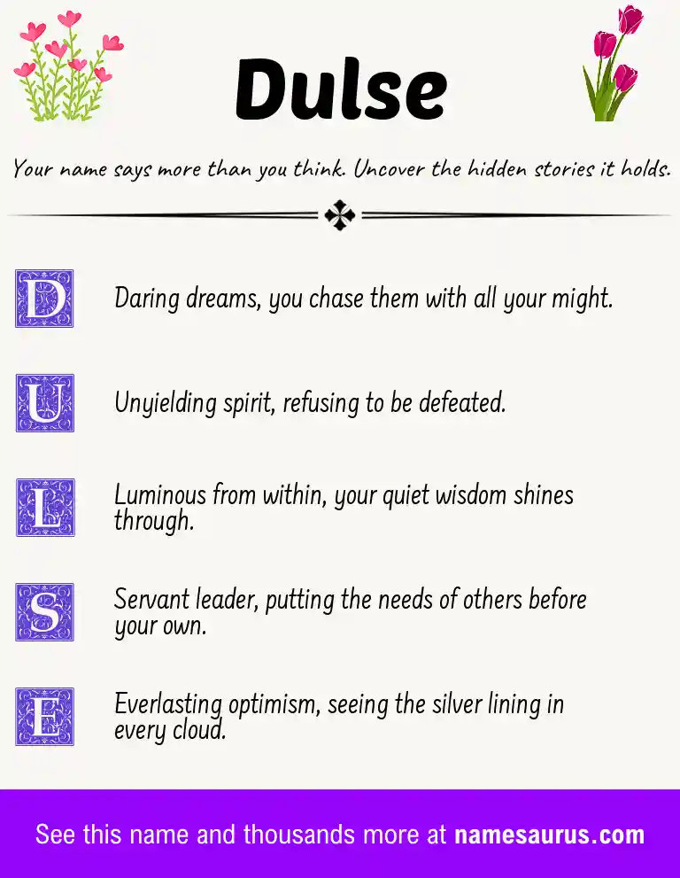 Acrostic poem about Dulse.