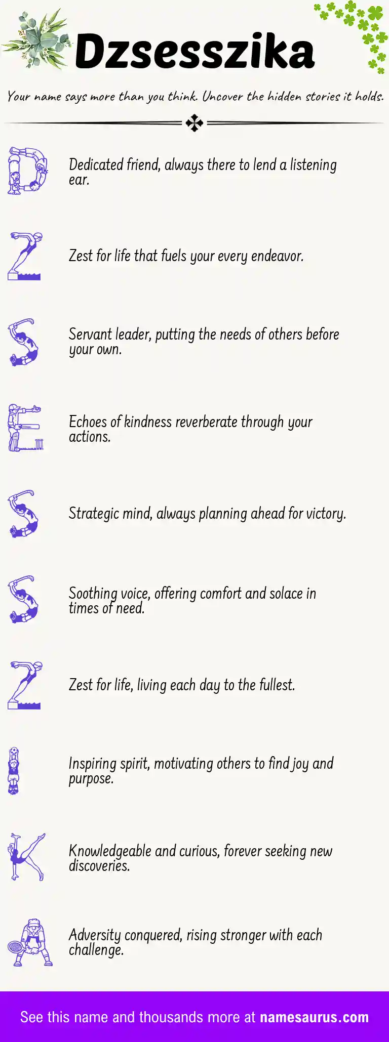 Acrostic poem about Dzsesszika.