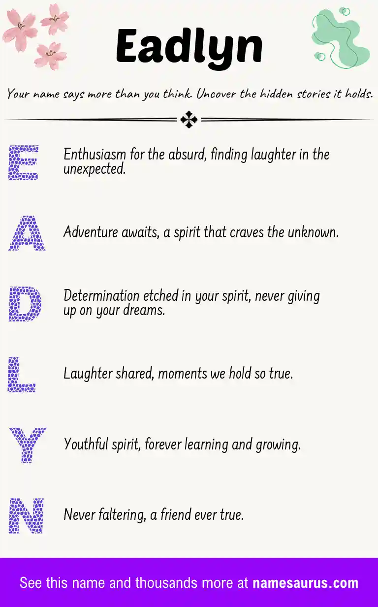Acrostic poem about Eadlyn.