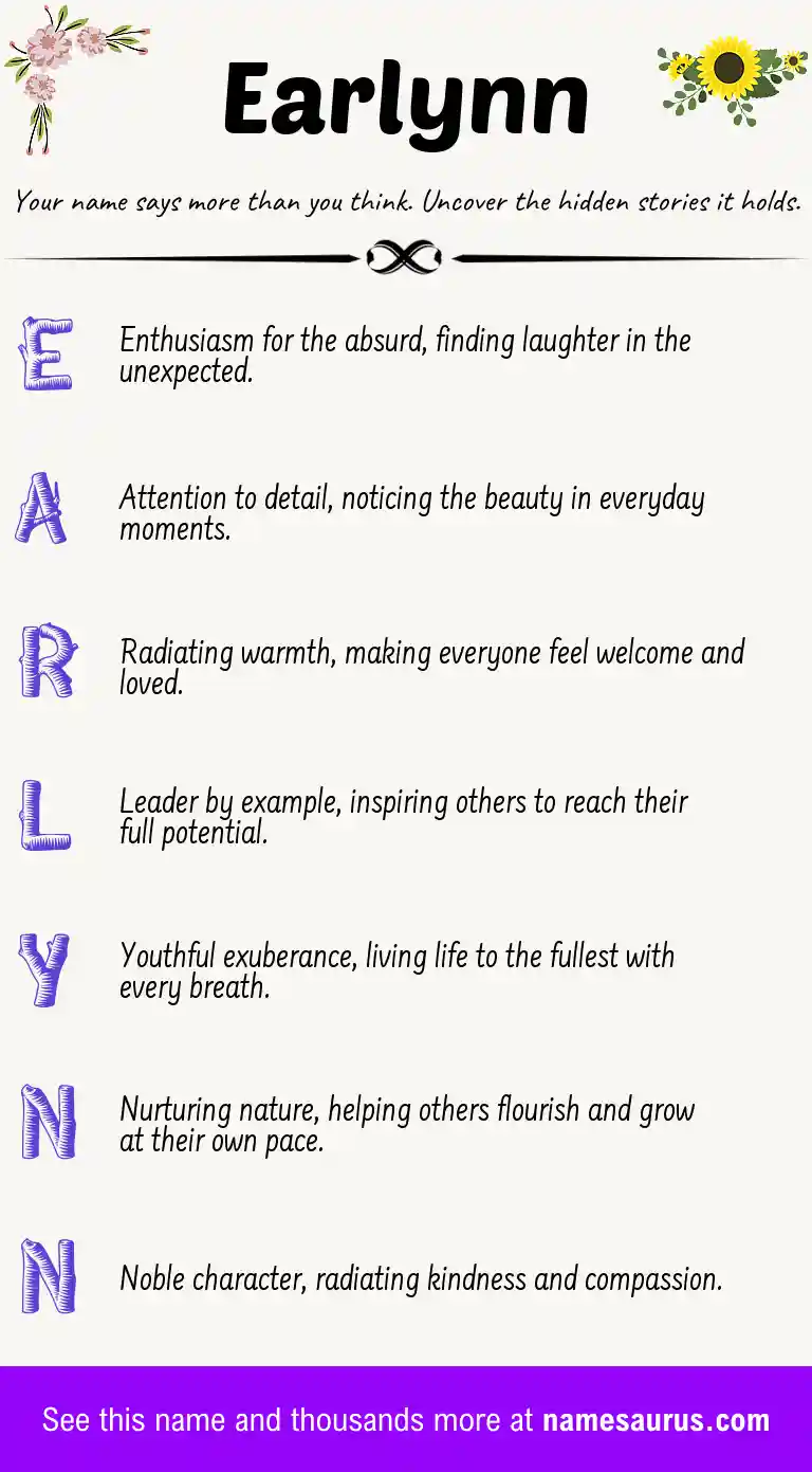Acrostic poem about Earlynn.