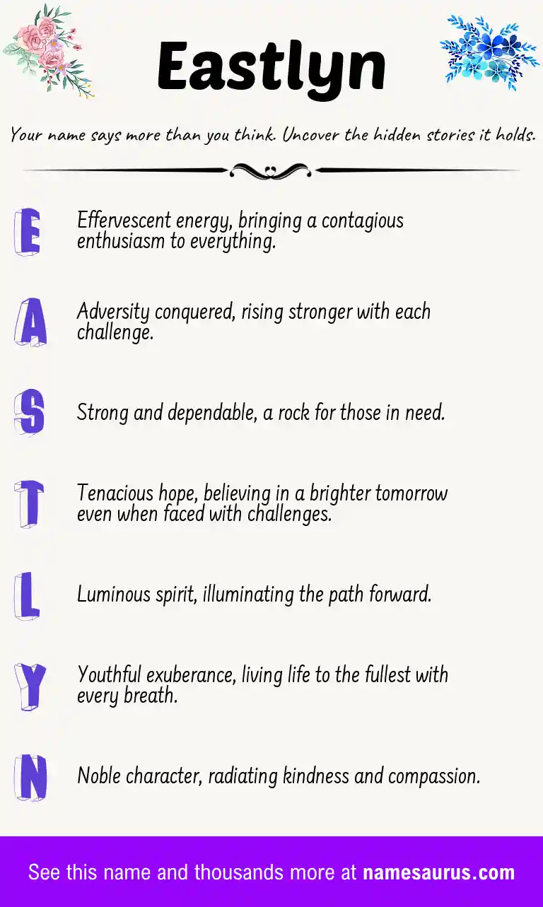 Acrostic poem about Eastlyn.