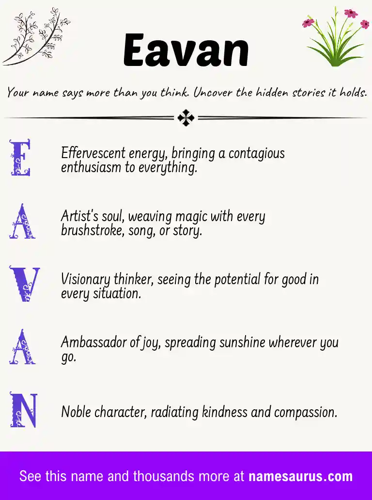 Acrostic poem about Eavan.