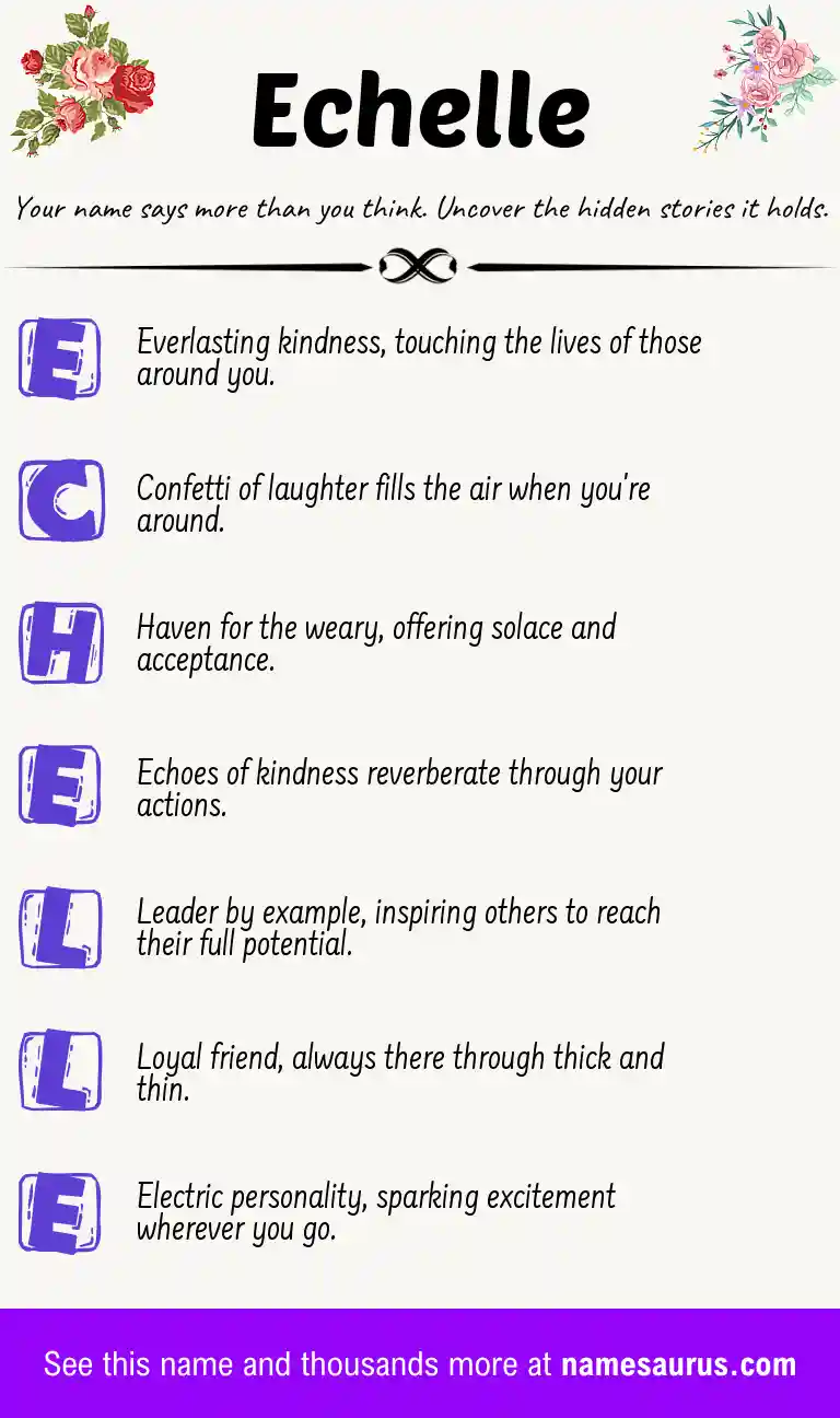 Acrostic poem about Echelle.