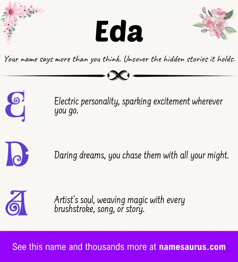 Acrostic poem about Eda.