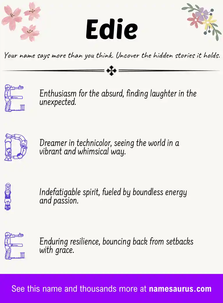 Acrostic poem about Edie.