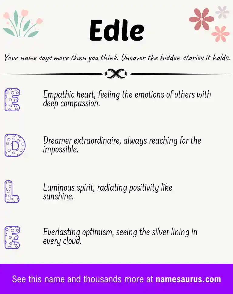 Acrostic poem about Edle.