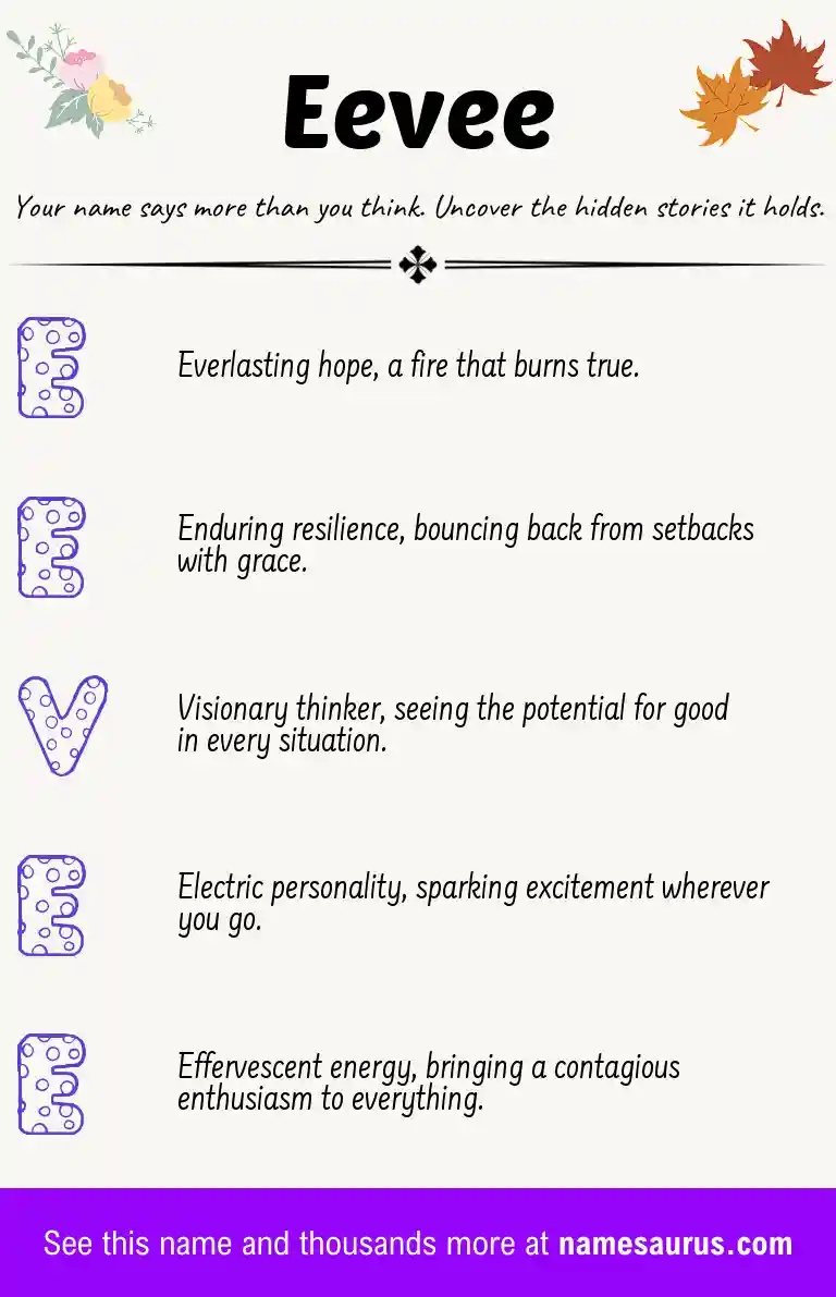 Acrostic poem about Eevee.