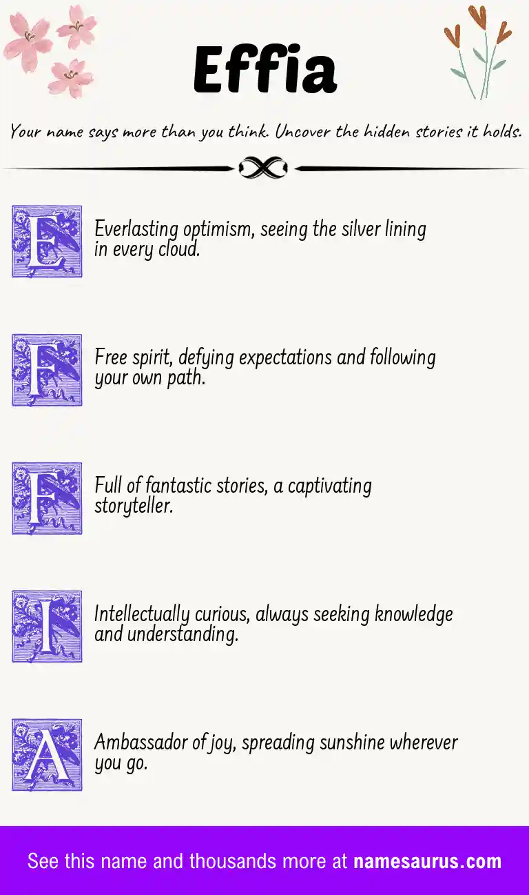 Acrostic poem about Effia.
