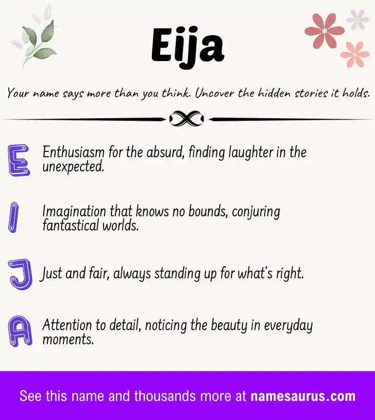Acrostic poem about Eija.