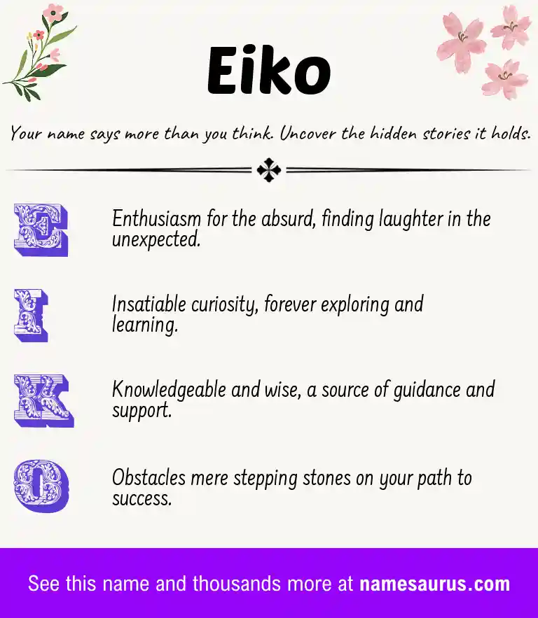 Acrostic poem about Eiko.