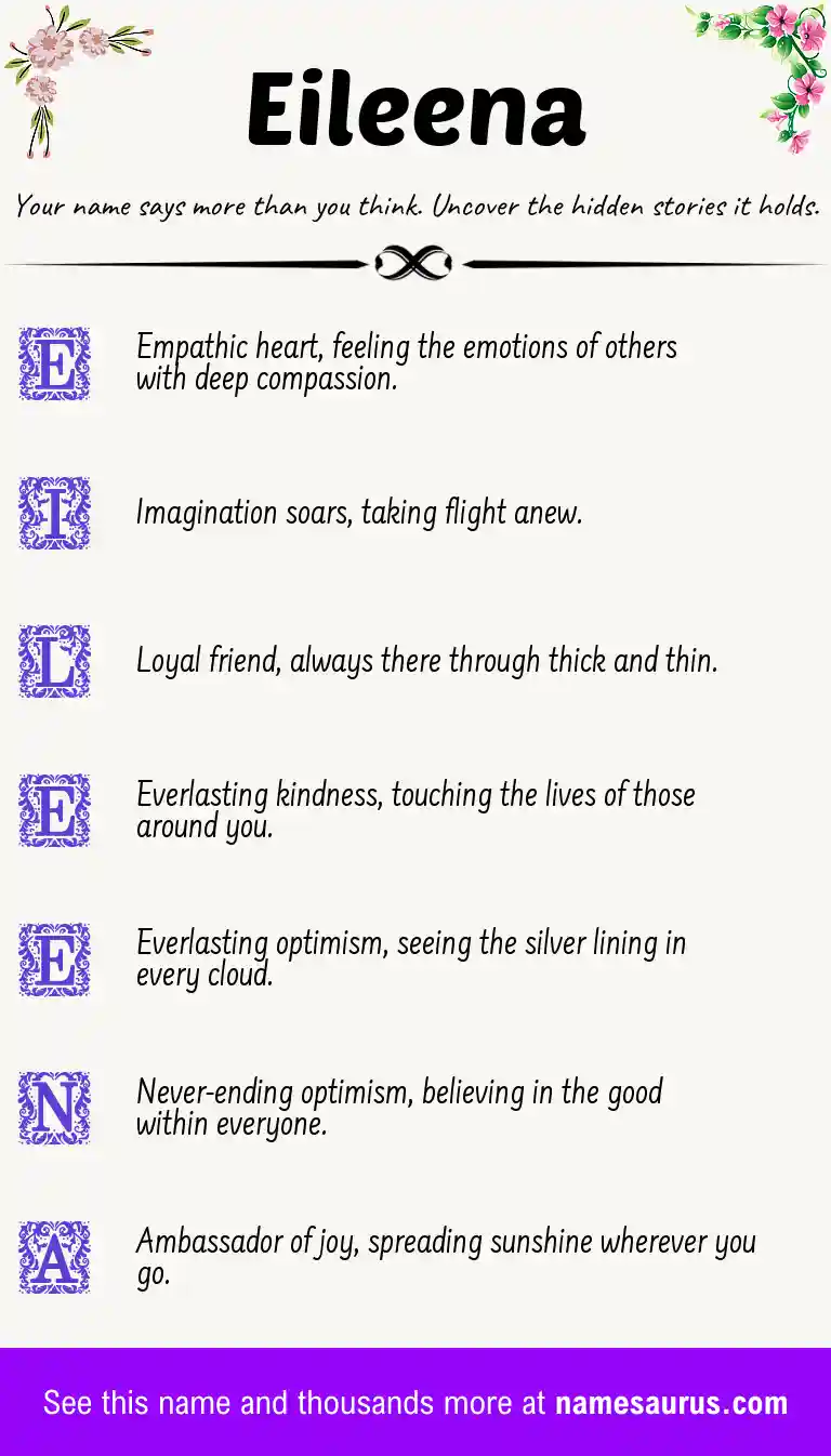 Acrostic poem about Eileena.