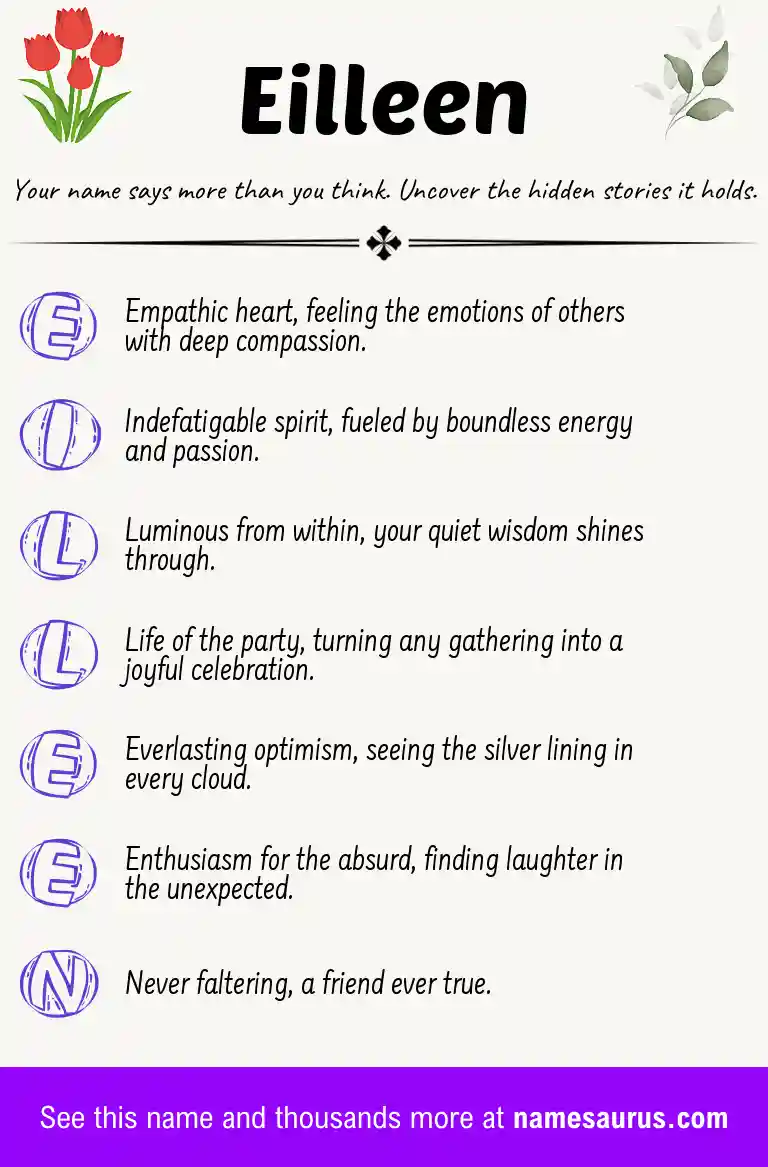 Acrostic poem about Eilleen.