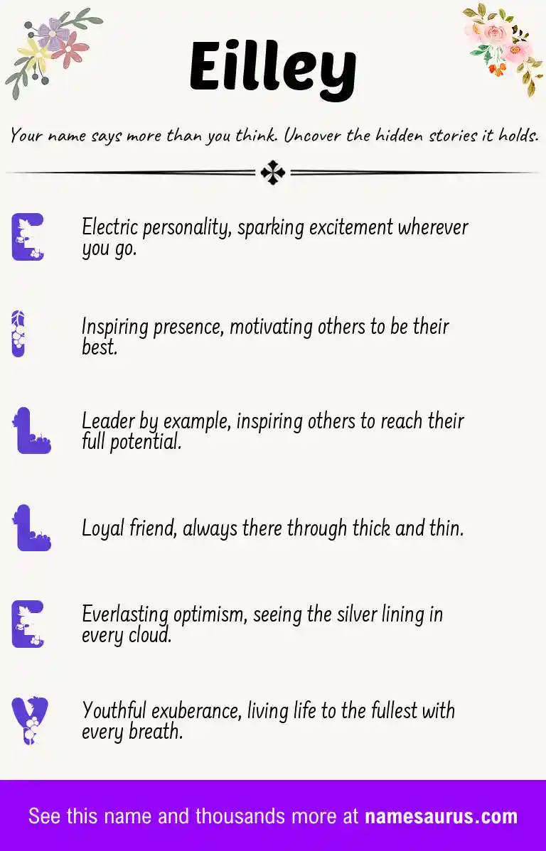 Acrostic poem about Eilley.