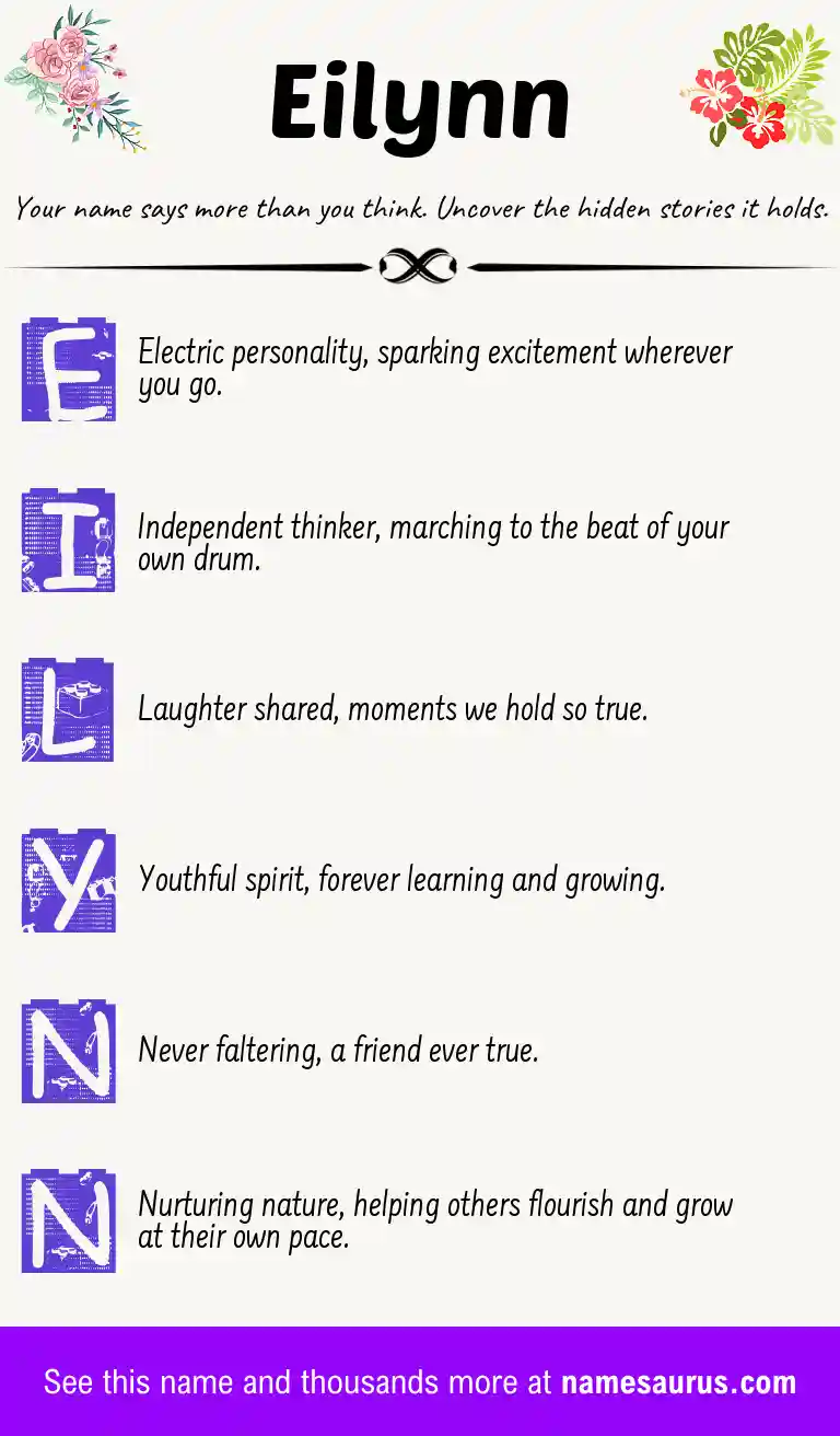 Acrostic poem about Eilynn.